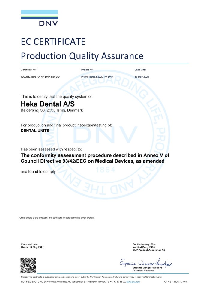 ISO Zertifizierung Heka Dental
